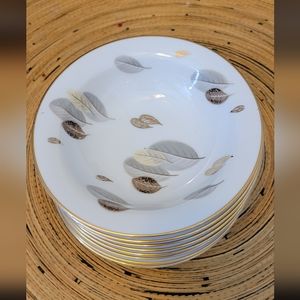 Set of 8 Noritake China 5546 dessert/fruit Bowls mcm mid century modern